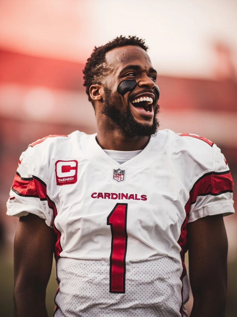 Arizona Cardinals home white jersey #1, officially licensed